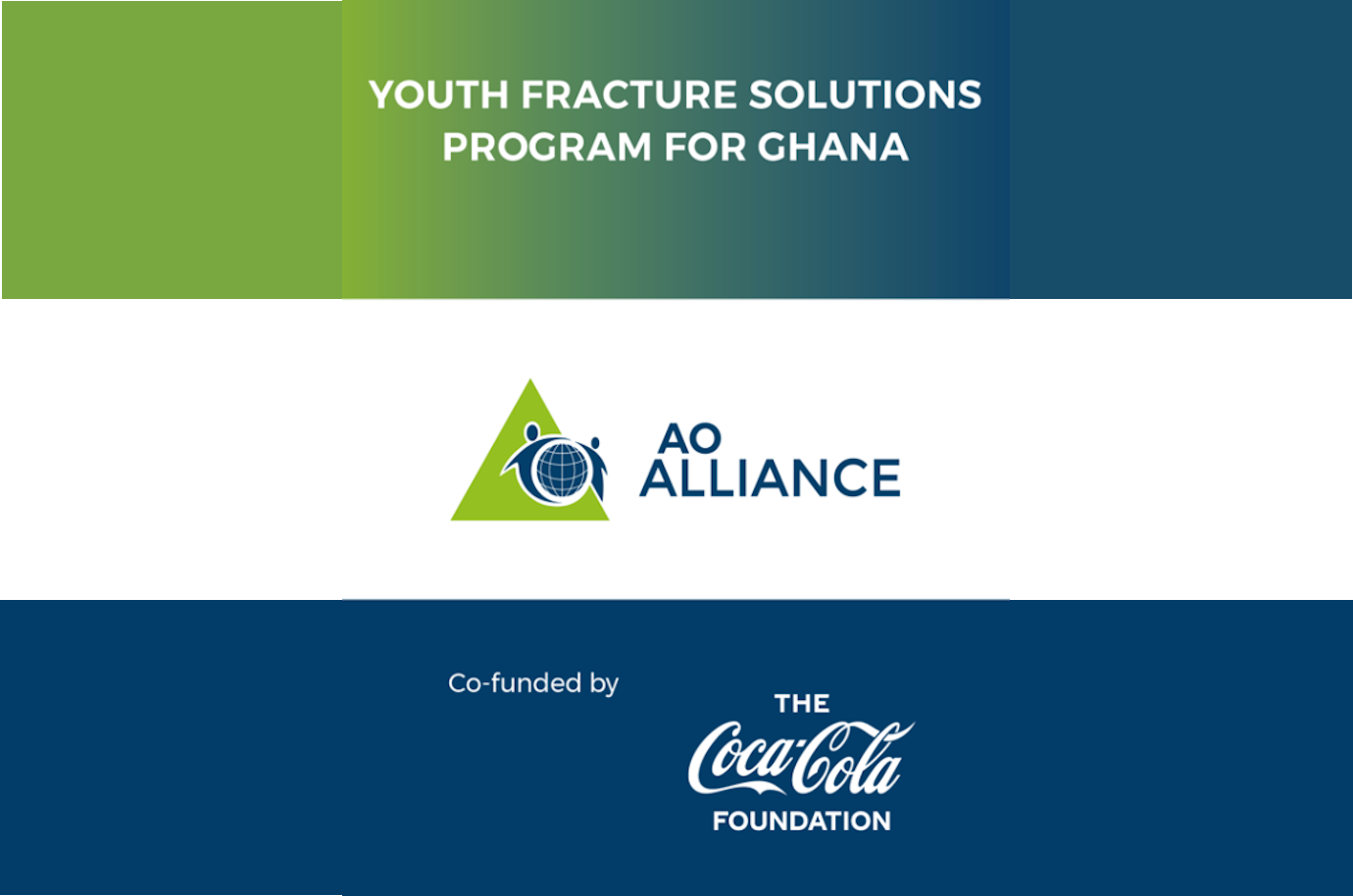 L'AO Alliance lance un programme, cofinancé par la Fondation Coca-Cola, pour le traitement des fractures chez les jeunes au Ghana