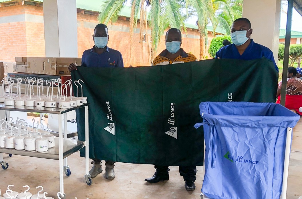 Matériel pour traitements en traumatologie et orthopédie livré à deux hôpitaux au Malawi